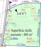 vente terrain LA SALVETAT ST GILLES pieces, 480m2